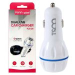 شارژر فندکی فست شارژ TSCO TCG 28 QC3 + کابل میکرو یو اس بی