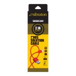 کابل شارژر USB به لایتنینگ سیبراتون مدل S209i طول 0.25 متر