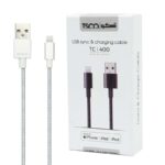 کابل تبدیل USB به لایتنینگ تسکو مدل TC i 400 طول 1 متر