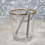 یخدان بیوتی دسته استیل لب طلا