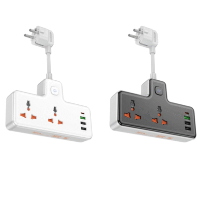 شارژر و چندراهی برق 30 وات هوکو مدل AC12A