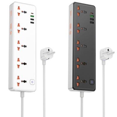 شارژر و چندراهی برق 30 وات هوکو مدل AC14A